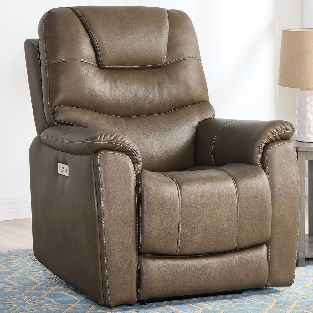 Steve Silver Adelaide Dual-Power Recliner in Caramel, , large