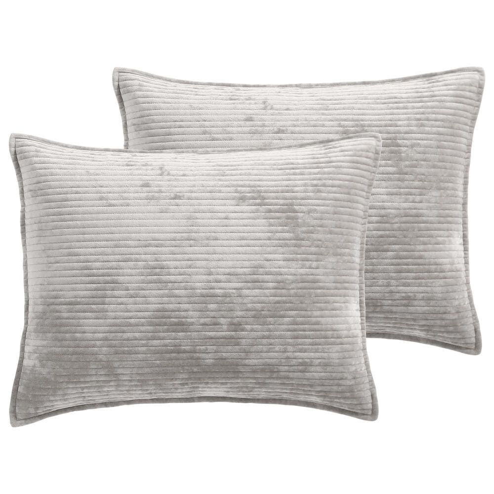 Hallmart Collectibles Reese 3-Piece King Coverlet Set in Gray, , large