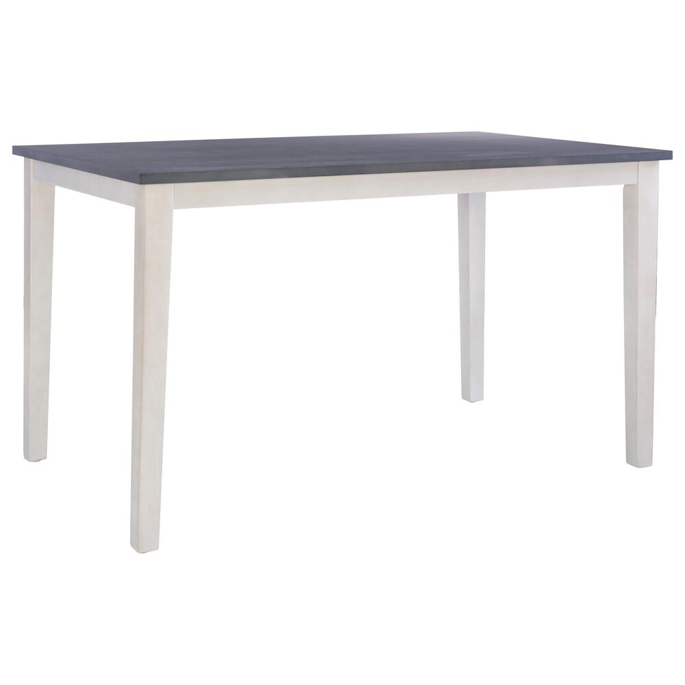 Linon Home Decor Mckoy Counter Height Table in Cream and Charcoal - Table Only, , large