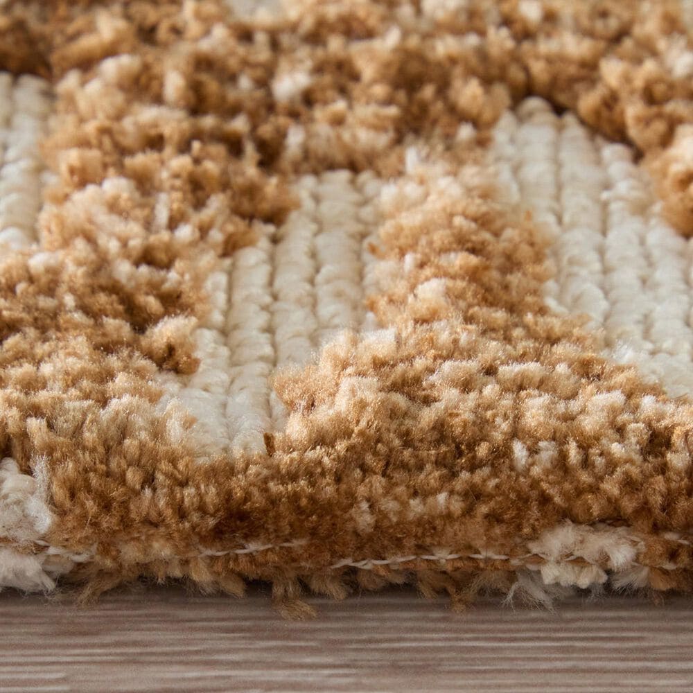 Feizy Colton Brown 5&#39; x 8&#39; Area Rug, , large