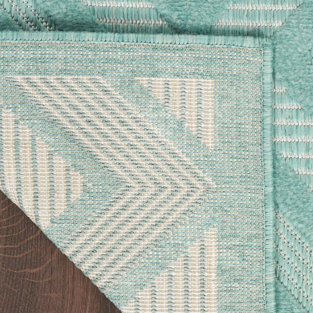 Nourison Versatile 2&#39; x 4&#39; Aqua and Teal Indoor/Outdoor Area Rug, , large
