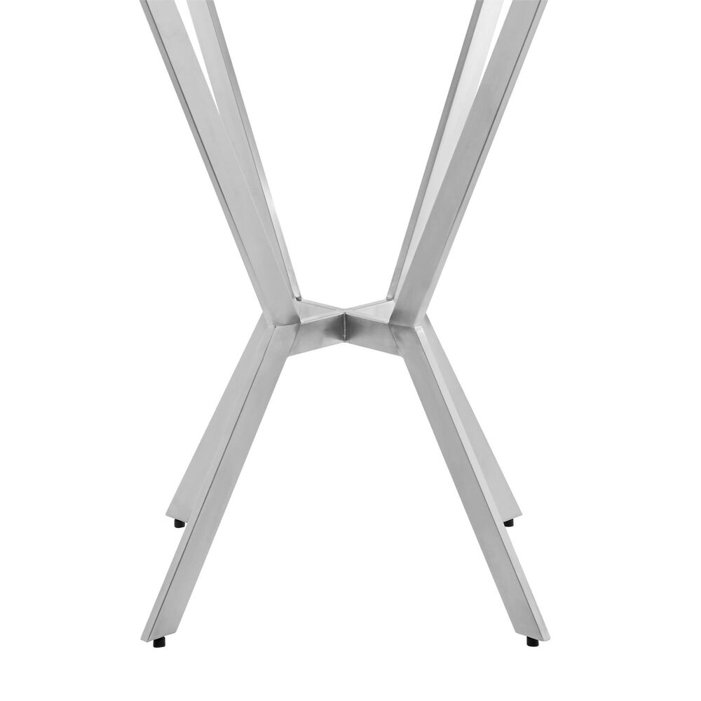Blue River Naomi Bar Table in Brushed Stainless Steel, , large