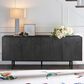 Blue River Holland 4-Door Sideboard in Black Brushed, , large