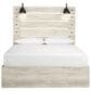 Ashley Cambeck Queen Panel Bed in Whitewash with Lighting, , large