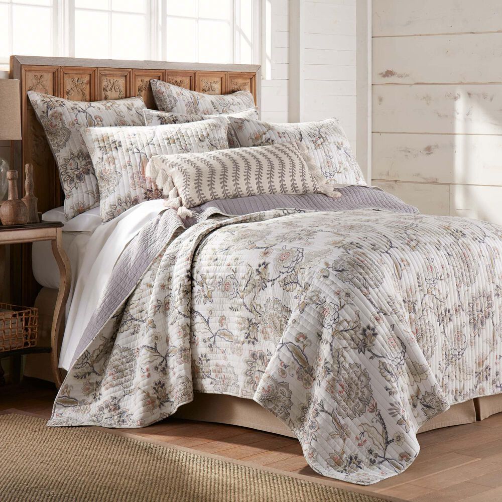 Levtex Ophelia 3-Piece Reversible Full/Queen Quilt Set in Blush and Grey, , large