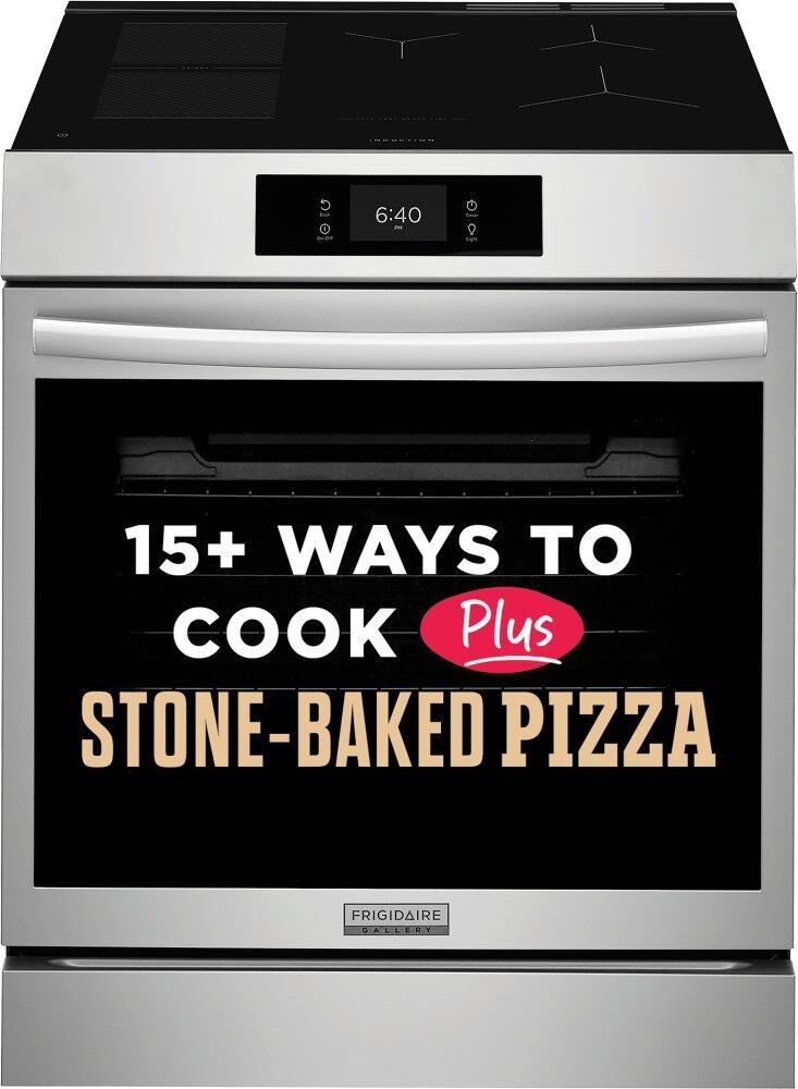 Frigidaire Gallery 30&quot; Freestanding Induction Convection Range with Stone-Baked Pizza in Stainless Steel, , large
