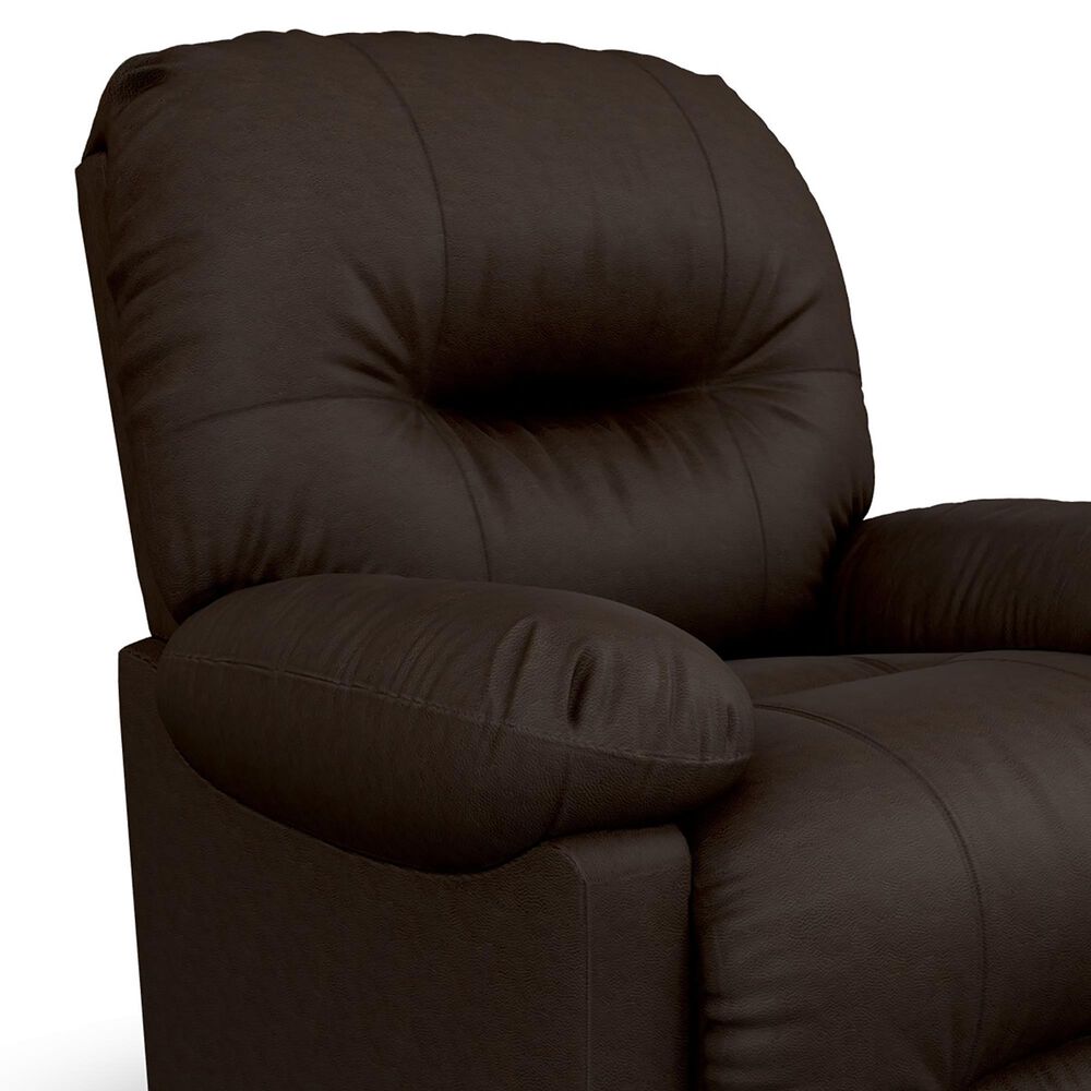 Best Home Furnishings Leather Rocker Recliner in Walnut, , large