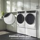 Electrolux 700 Series 4.5 Cu. Ft. Front Load Washer and 8.0 Cu. Ft. Gas Dryer Laundry Pair with Two Pedestals in Matte White, , large