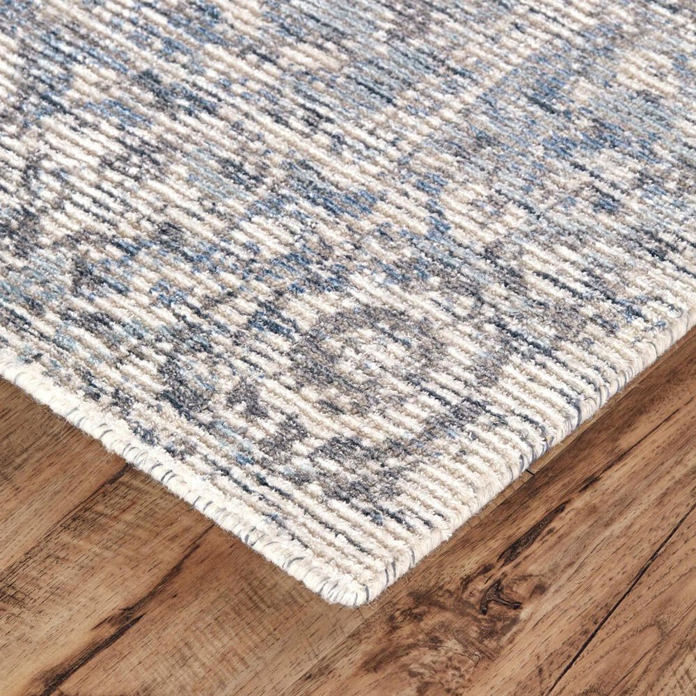 Feizy Reagan 5&#39; x 8&#39; Gray and Blue Area Rug, , large