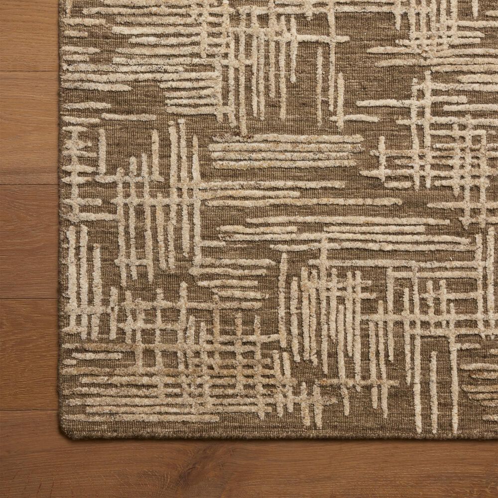 Loloi Woodriff Tobacco and Natural 11'6" x 15' Area Rug, , large