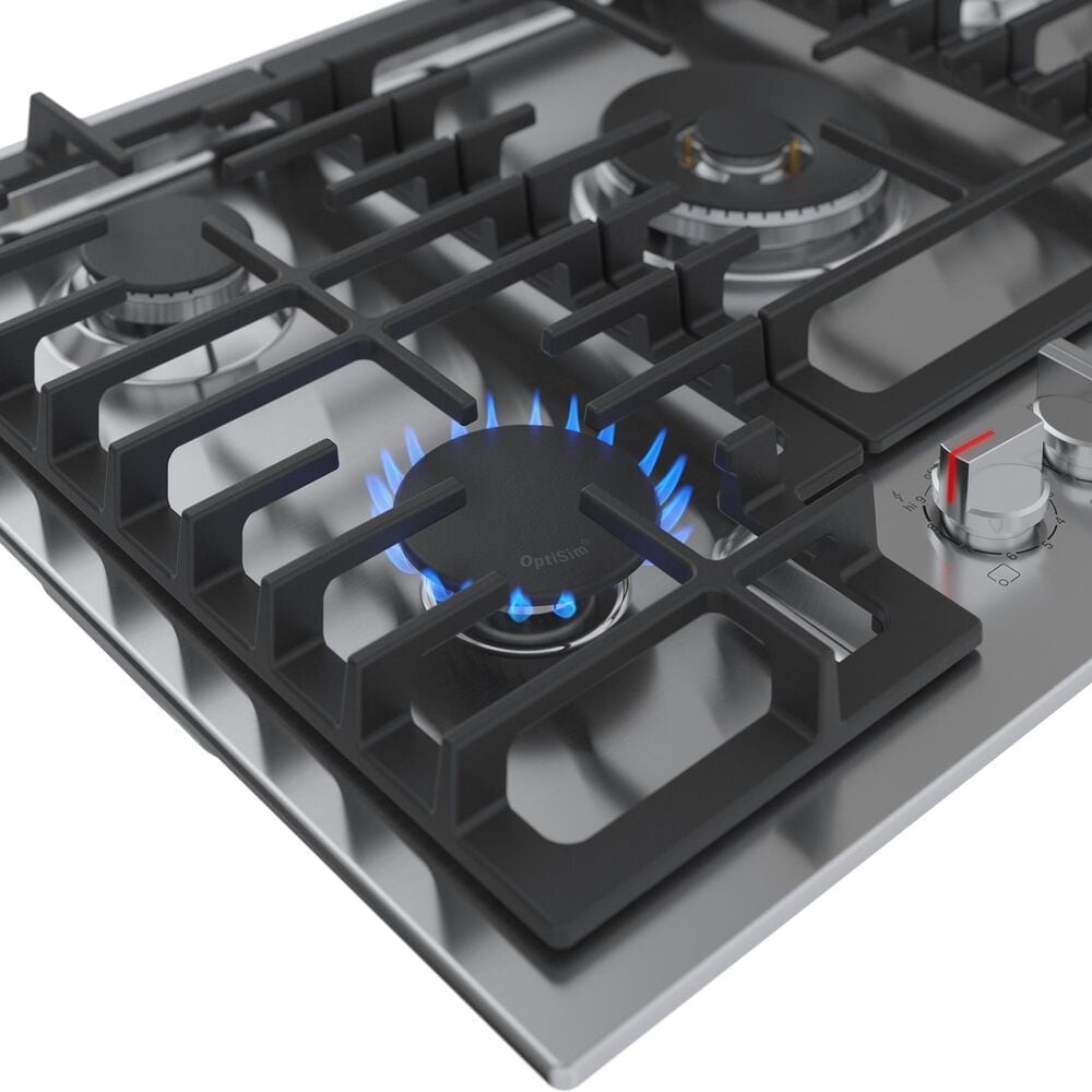 Bosch 800 Series 2-Piece Kitchen Package with 30&quot; Double Combination Oven 30&quot; Gas Cooktop and in Stainless Steel, , large