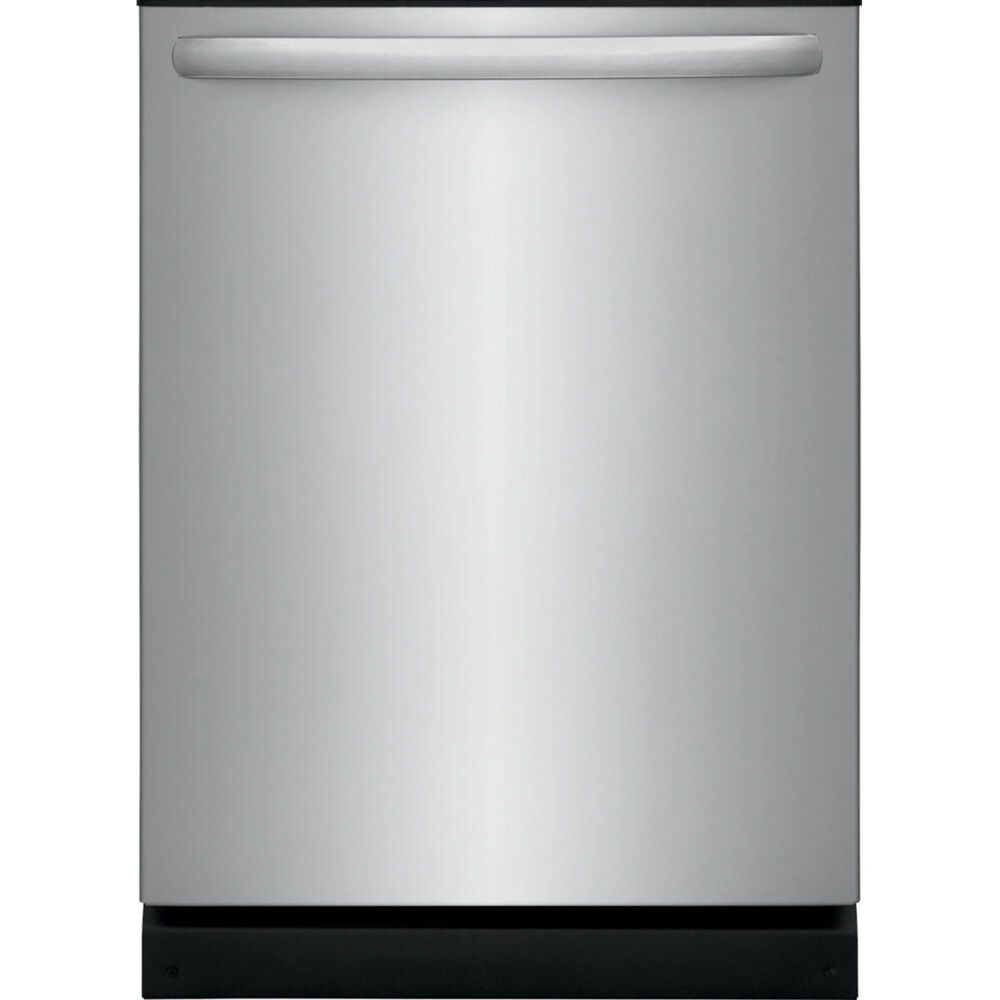 Frigidaire 4 PC Kitchen Package with 22.6 Cu. Ft. Counter-Depth French Door Refrigerator, 30&quot; Front Control Electric Range Ceramic with Top Convection, 1.8 Cu. Ft. OTR Microwave, and 24&quot; Built-In Dishwasher with DishSense and MaxDry, , large