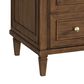 James Martin Vanities Lorelai 36" Single Vanity in Mid-Century Walnut with 3 cm Parisien Bleu Quartz Top, , large