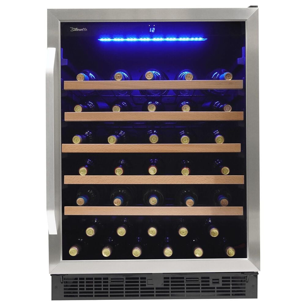 Danby Silhouette 5.7 Cu. Ft. Built-In Wine Cooler in Stainless Steel, , large