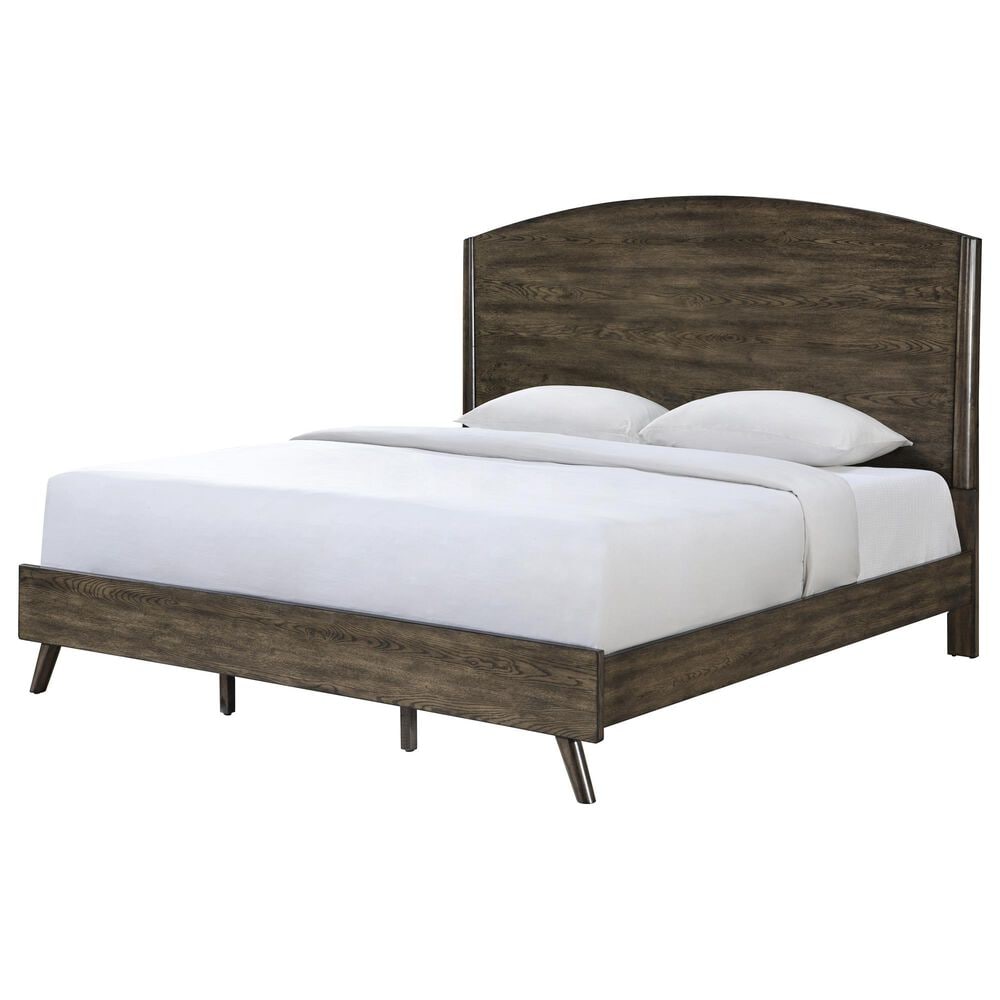 New Heritage Design Rex California King Panel Bed in Walnut, , large