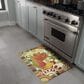 Karastan Dri-Pro Comfort Painted Spice Rooster 1"6" x 2"6" Multicolor Door Mat, , large