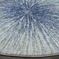 Safavieh Evoke EVK228A 3" Round Royal and Ivory Area Rug, , large