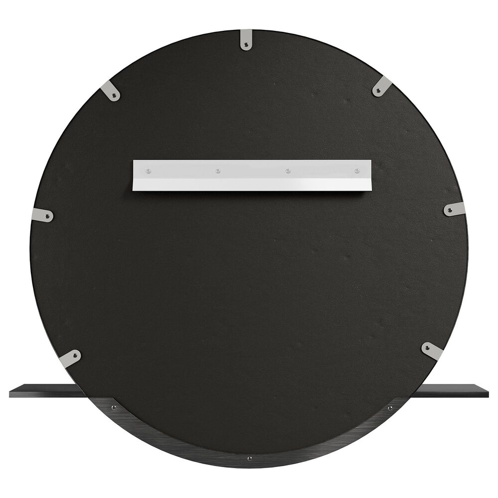 James Martin Platform 24&quot; Round Mirror in Modern Iron, , large