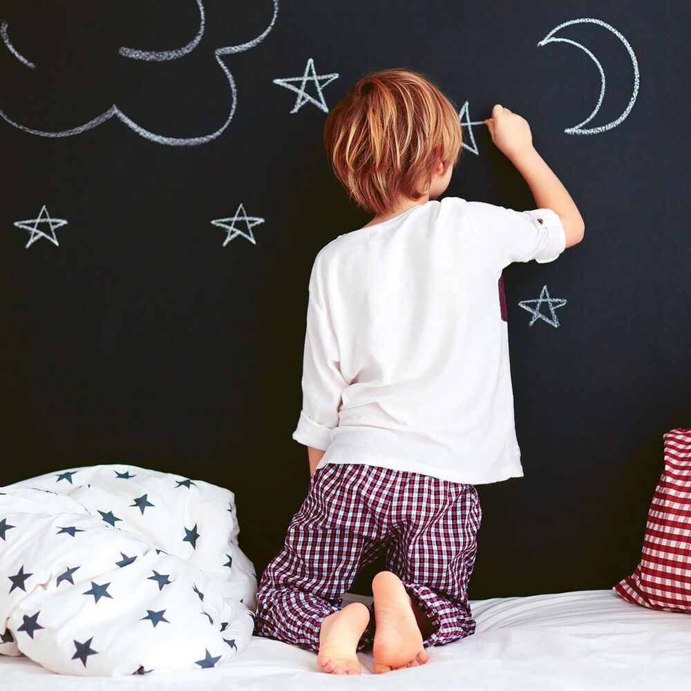 Tempaper Chalkboard Black Peel and Stick Wallpaper, , large