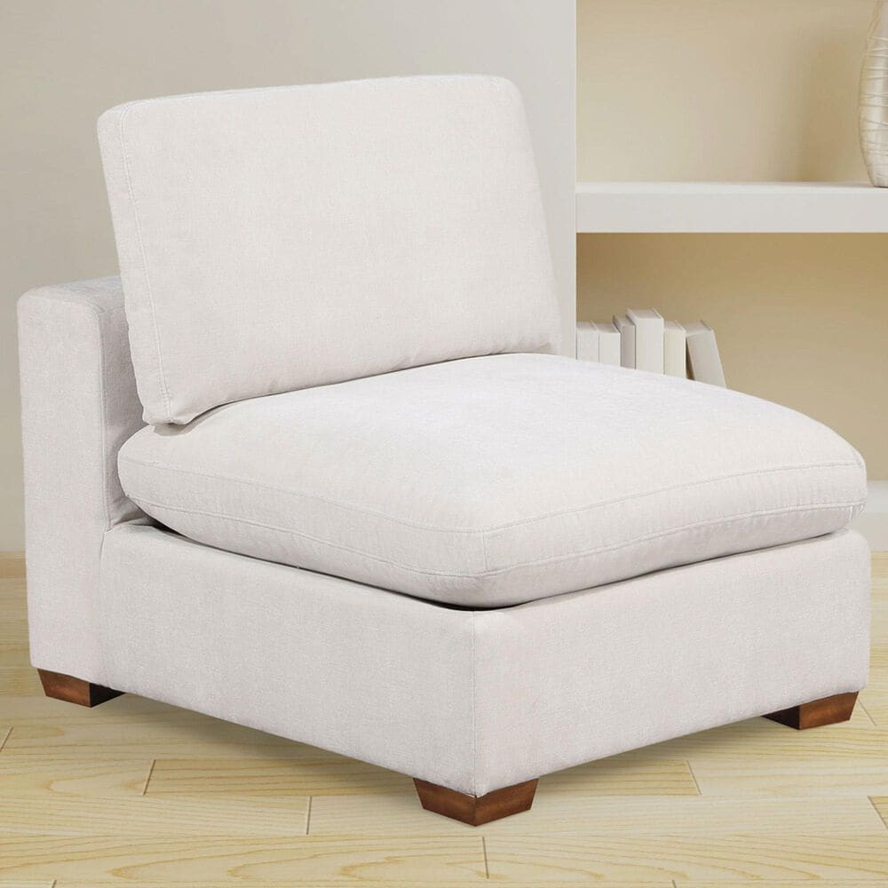 Coaster Lakeview Armless Chair in Ivory, , large