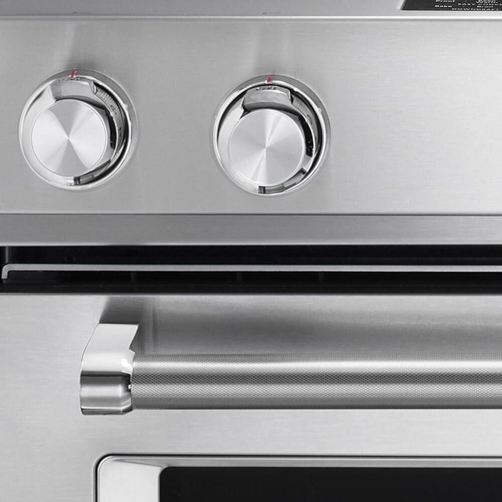 KitchenAid 30 Inch 5 Burner Gas Convection Slide-In Range with Baking Drawer in Stainless Steel, , large