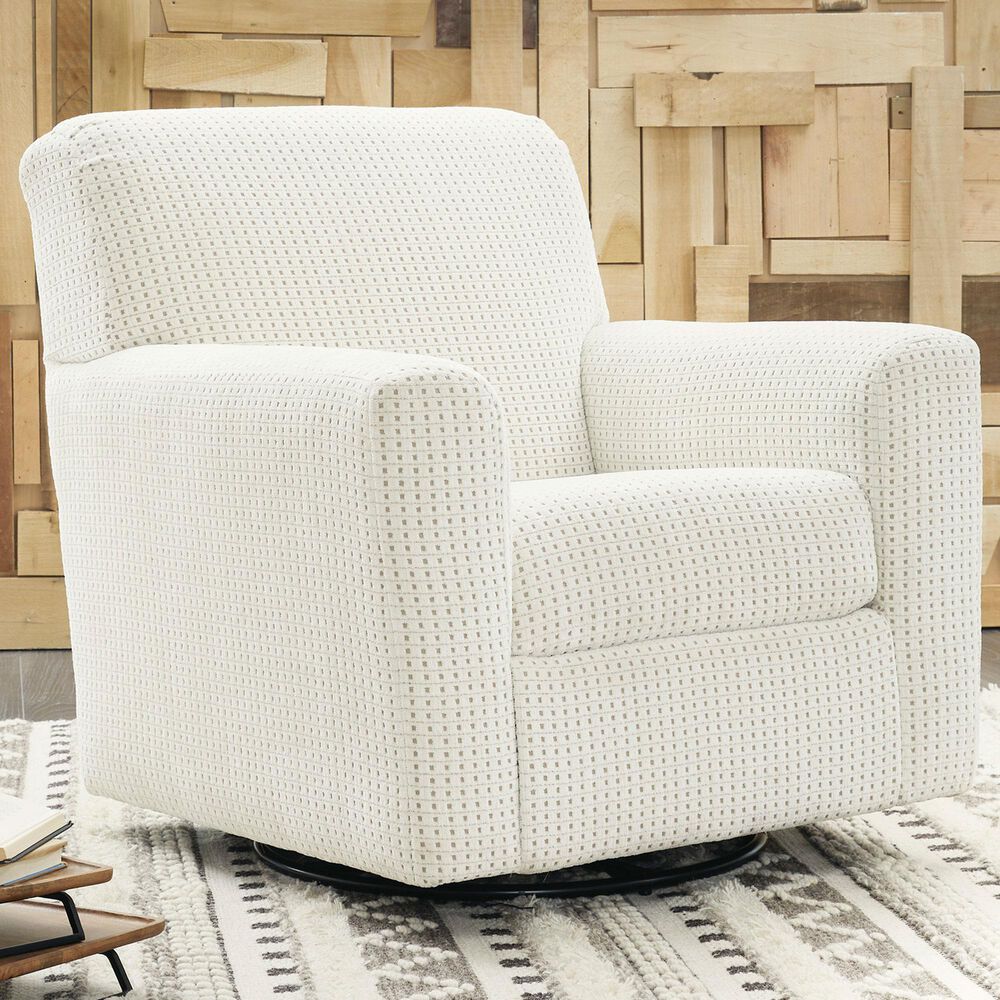 Ashley Herstow Swivel Glider Accent Chair in Ivory, , large
