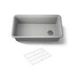 Kohler Cairn 33.5" Single Bowl Sink in Matte Grey, , large