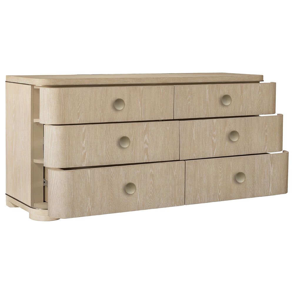 Chapel Hill Huntington 6-Drawer Dresser and Mirror in Beach Grass, , large