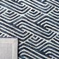 Safavieh Micro-Loop 2"3" x 7" Dark Blue and Ivory Runner, , large