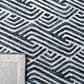 Safavieh Micro-Loop 2"3" x 7" Dark Blue and Ivory Runner, , large