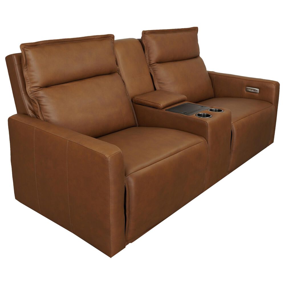 Aurora Furnishings Malta Power Zero Gravity Reclining Loveseat with Vibration in Bourbon, , large