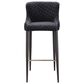 Moe"s Home Collection Etta Bar Stool in Dark Blue, , large