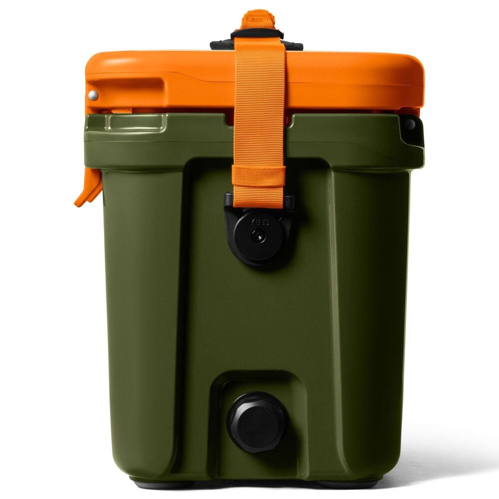 YETI Roadie 15 Hard Cooler in Olive and King Crab Orange, , large