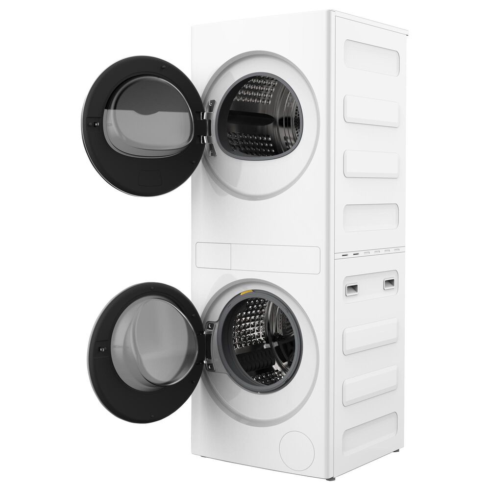 Whirlpool 2.7 Cu. Ft. Washer and 4.3 Cu. Ft. Electric Dryer Stack Laundry in White, , large