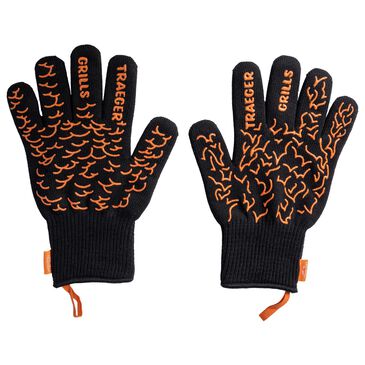 Traeger Grills Heat Resistant BBQ Grilling Mitts with Silicone Grip in Black, , large
