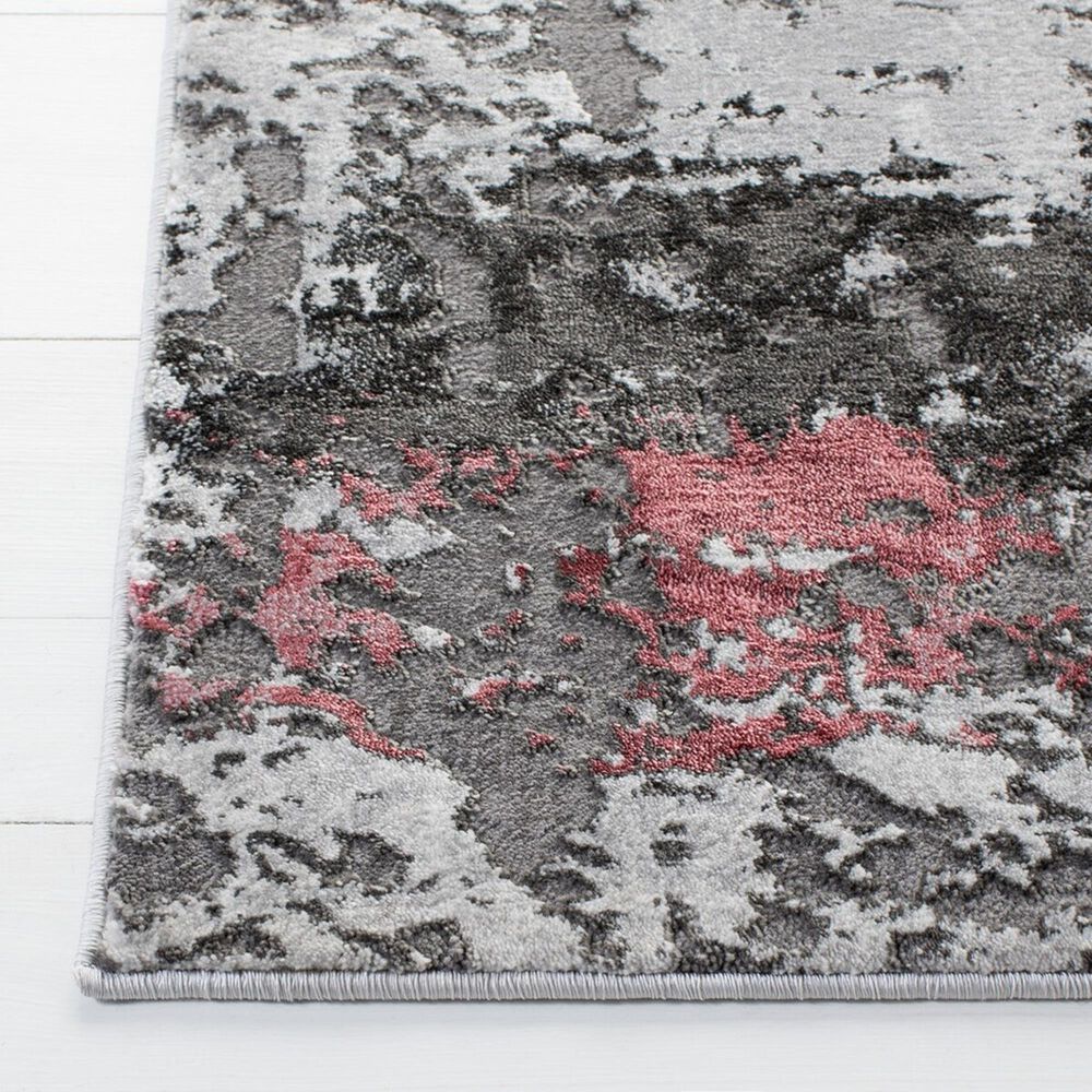 Safavieh Craft 2&#39;3&quot; x 10&#39; Grey and Pink Runner, , large