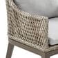 Blue River Silvana Outdoor Dining Chair with Beige Cushion in Gray (Set of 2), , large
