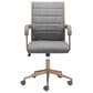 Zuo Modern Auction Office Chair with Gray Faux Leather in Bronze, , large