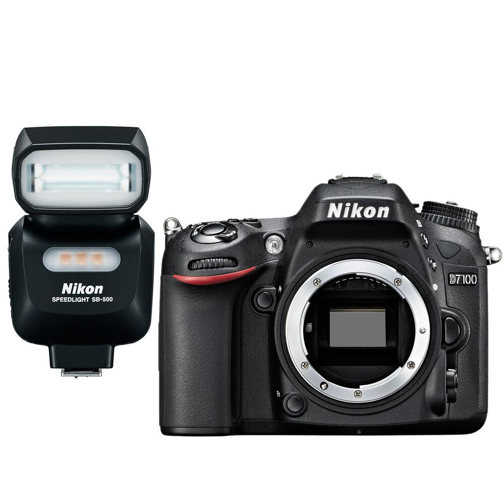 Nikon D7100 DSLR Camera with SB500 Speedlight, , large