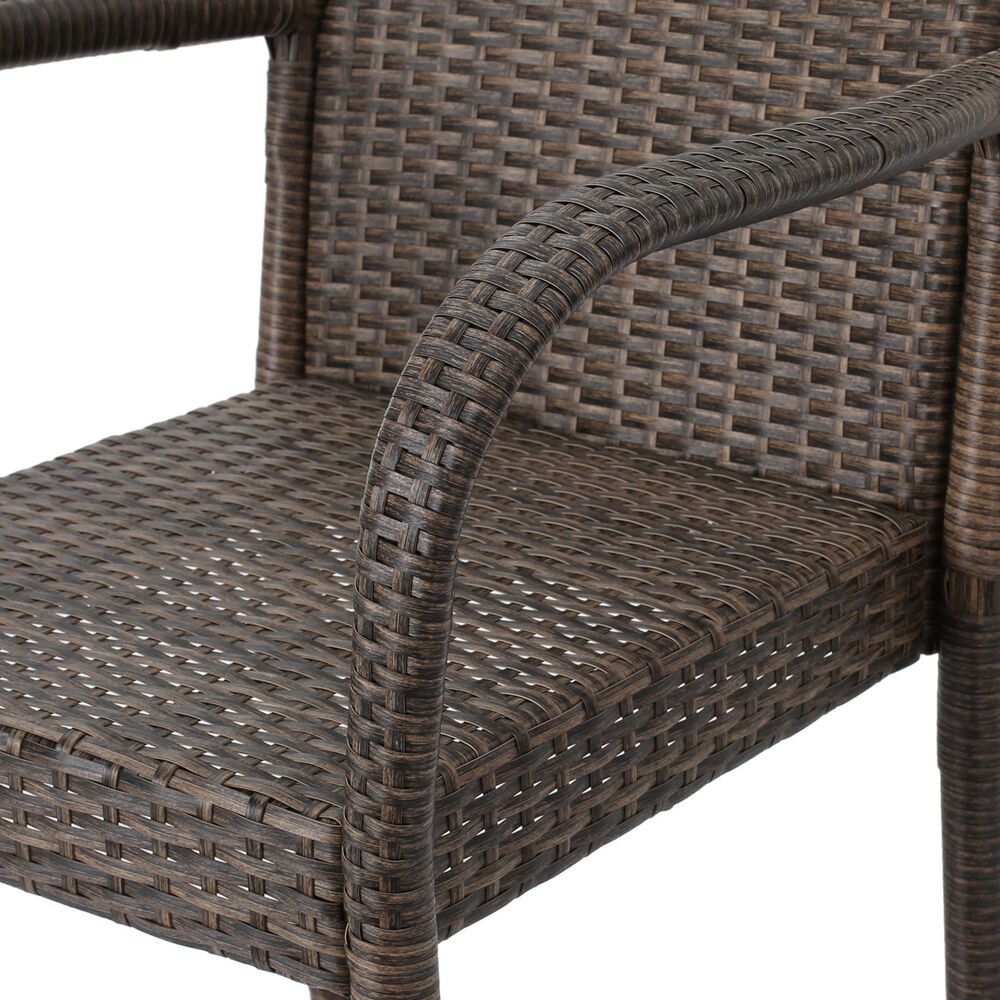 Hearth and Haven Littleton Outdoor Bar Stool in Brown and Mocha &#40;Set of 2&#41;, , large