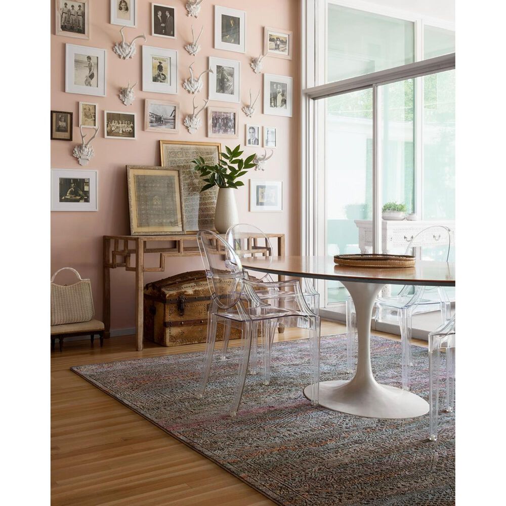 Loloi Javari JV-02 9&#39;6&quot; x 12&#39;6&quot; Charcoal and Sunset Area Rug, , large