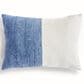 Napa Home and Garden Jules 14" x 20" Lumbar Throw Pillow in Navy and Flax, , large