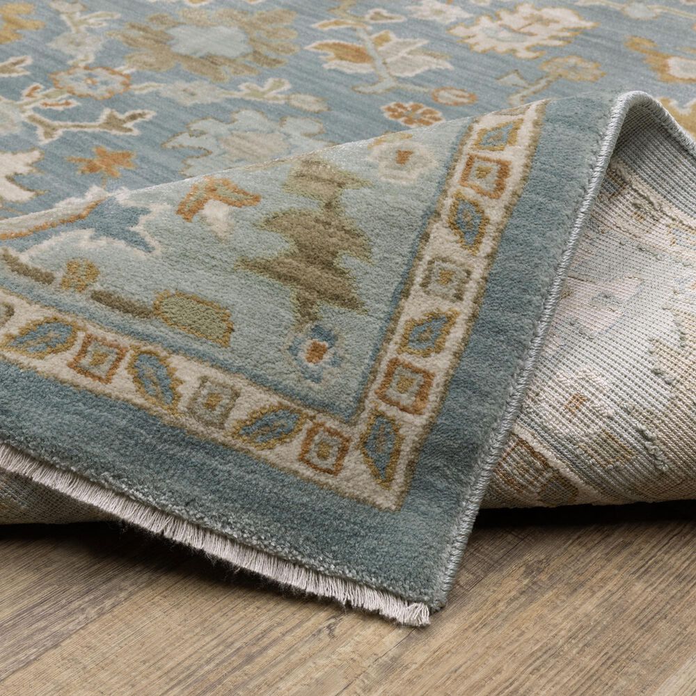 Oriental Weavers Maeve MAE02 Blue and Rust 7&#39;10&quot; x 10&#39;10&quot; Area Rug, , large