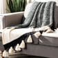 Safavieh Tensley 50" x 60" Throw in Black and Natural, , large