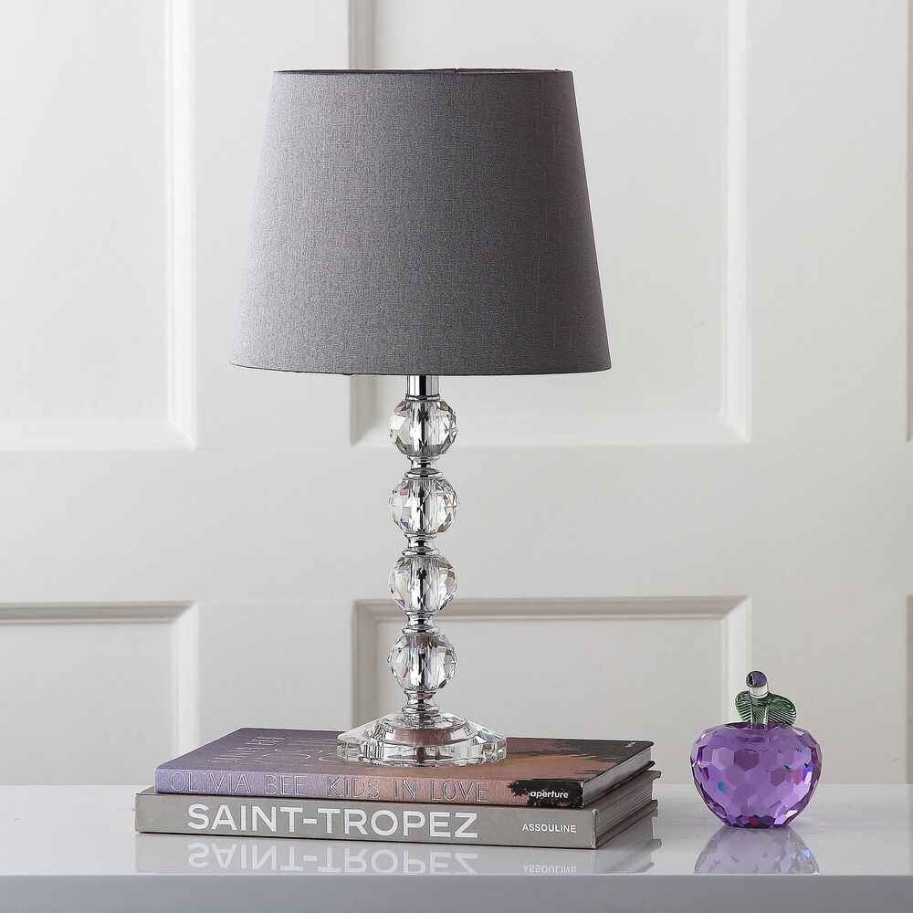 Safavieh Nola Crystal Ball Lamp in Clear/Grey, , large
