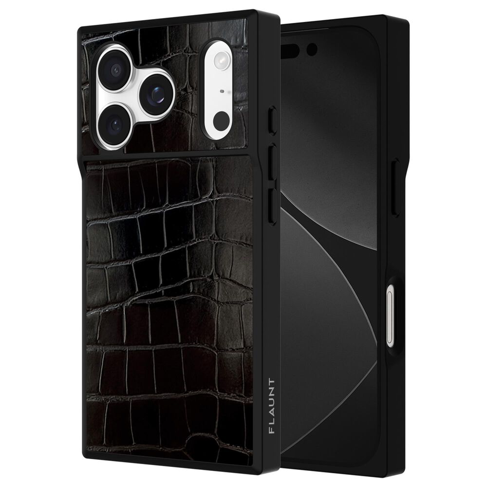 Case-Mate Square MagSafe Case for iPhone 17 Pro in Black Crocodile, , large