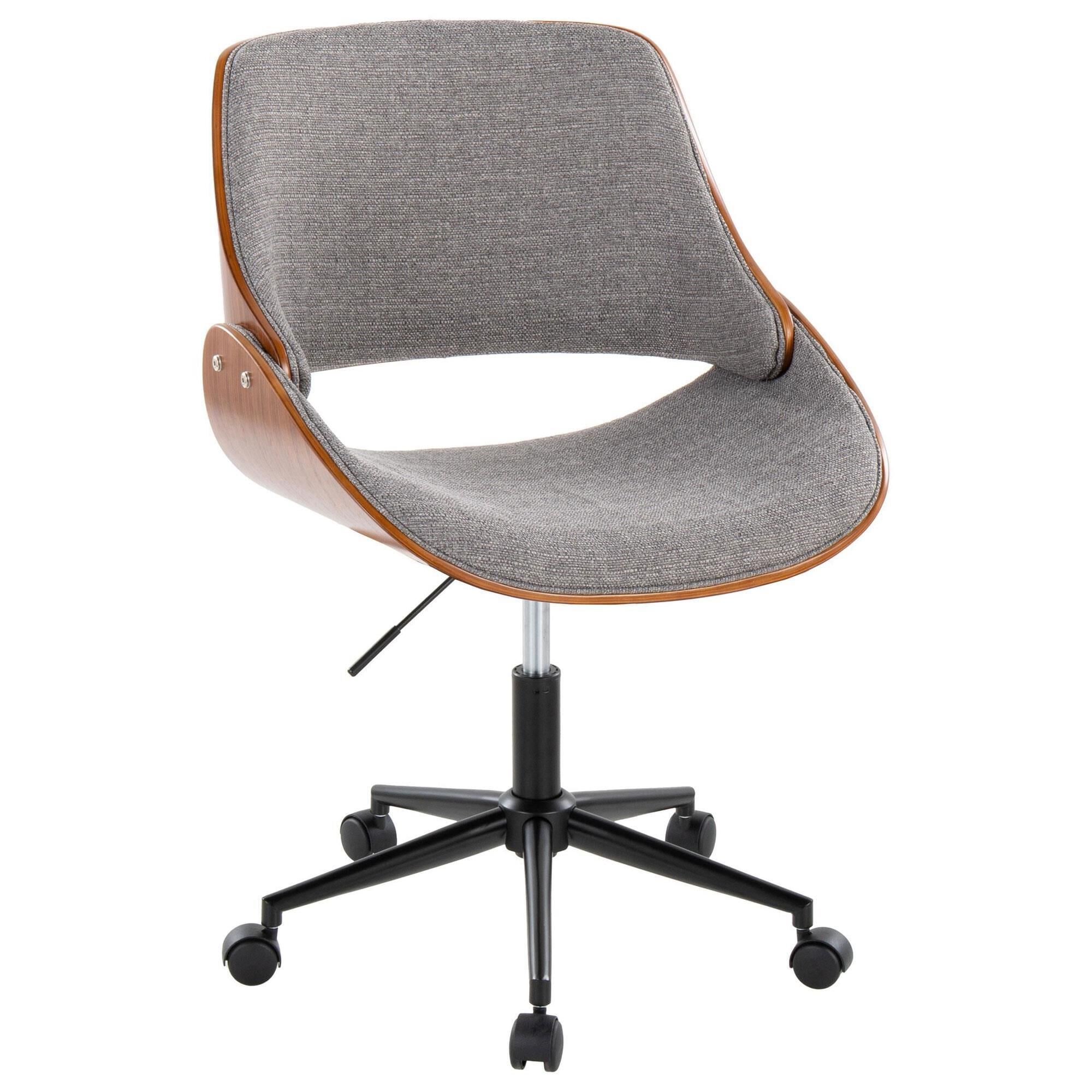 LUMiRiSE / ≠encore. Lumisource Fredrick Office Chair with Espresso Cushion in Black