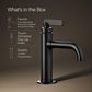 Kohler Castia Single-Handle Bathroom Sink Faucet in Matte Black, , large