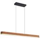 Golden Lighting Silva 1-Light Pendant in Black and Walnut, , large