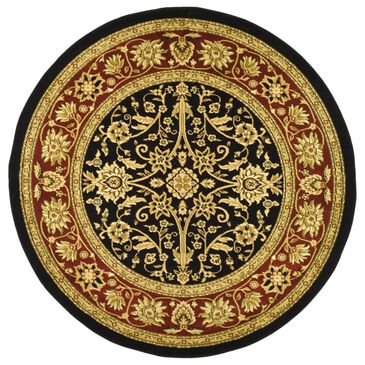 Safavieh Lyndhurst 10" Round Black and Red Area Rug, , large